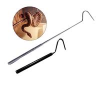 HOMOBABE 2pièces Crochet Télescopique pour Serpent Outil De Capture Acier Inoxydable Lot de Crochets pour Reptiles Noir Et Argent