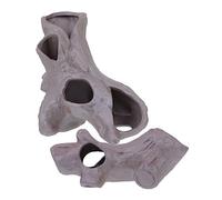 HOMOBABE 2pièces Décoratif Caverne pour Poissons Accessoire Aquarium Abri pour Crevettes Et Poissons Décoration Naturelle Aquatique