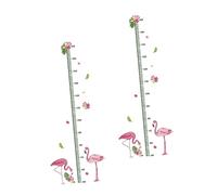 HOMOBABE 2pièces Toise Murale Autocollante Pour Garçon Fille Mesure De Hauteur Avec Animaux Cartoons Décoration Pratique Et Amusante Pour Chambre Garçon Fille