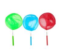 HOMOBABE 3 pièces Filets Télescopiques pour Garçon Fille Lot de Filets Extensibles Acier Inoxydable pour Attraper des Insectes Poissons et Autres Petits Animaux Outils de Couleur Aléatoire