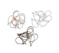 HOMOBABE 30 Pièces Pendentifs Creux Goutte D'eau en Alliage, Lunette Arrière Ouverte, Difficile à Plier, Accessoires pour Création de Bijoux et Résine UV