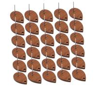 HOMOBABE 30 pièces Tiges Boucles Oreilles Accessoires DIY Création Bijoux Naturel Surface Lisse Sans Burrs pour Fabrication Boucles