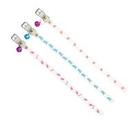 HOMOBABE 3pièces Collier Fluo pour Animaux Collier Lumineux avec Clochette pour Chats Et Chiens pour Sécurité Nocturne Et Décoration Aléatoires