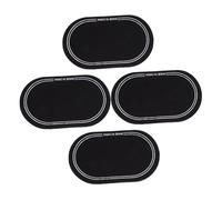 HOMOBABE 4 Autocollants de Patchs Double Pédale pour Peaux de Grosse Caisse en Noir Utilisation Polyvalente et Stabilité Renforcée pour Batterie
