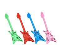 HOMOBABE 4 Instruments de Guitare Gonflables Rétro en PVC, Pack de 4 Pièces, Décorations Fiables pour Fêtes en Extérieur et Concerts Thème Musique Couleur Aléatoire