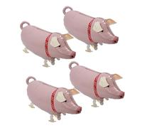 HOMOBABE 4 pièces Ballons Folie de Cochon Décorations Anniversaire Fête Thématique Animaux de Ferme Ballons Gonflables pour Événements Festifs