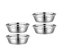 HOMOBABE 4 pièces Bol Mélangeur Inox Multifonction pour Salade Cuisson et Pâtisserie Grand Saladier Résistant et Facile à Nettoyer pour Usage Domestique et Professionnel