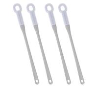 HOMOBABE 4 Pièces Brosse Exfoliante Pieds en Pp et Tpe, Brosse Douce pour Orteils, Domicile, Massage Relaxant pour Personnes Âgées et Mobilité Réduite