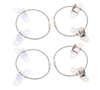 HOMOBABE 4ensembles Lot De Ancrages De Sécurité Pour Meubles Fixation Anti-secousse Connecteur -robe Mural