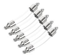 HOMOBABE 5pcs Mini-bouteilles en Verre Transparent Bouchon à Vis en Métal Argenté, Charmants Flacons Pouvant Contenir Sable ou Terre pour Bijoux DIY et Créations Artisanales