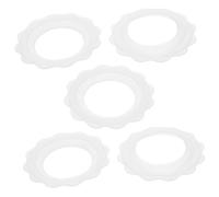 HOMOBABE 5pièces Anneau De Protection Mammaire Silicone Couvre- Anti-transpiration Pour Allaitement Lot