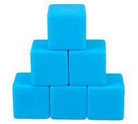 HOMOBABE 6 Pièces Dés Vides Plastique Écrits pour Activités Éducatives et Jeux DIY Cubes Interactifs pour Salle de Classe et Usage Domestique