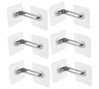 HOMOBABE 6pièces Anti-tip Furniture Wall Anchors Pour Sécuriser Meubles Et Prévenir Accidents Avec Kit Auto-adhésif De Protection Murale