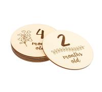 HOMOBABE 6pièces Cartes Mensuelles Pour Garçon Fille Étapes De Naissance Commémorations De Premier Mois Simples Et Uniques