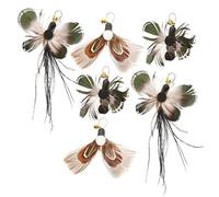 HOMOBABE 6pièces Tête De Remplacement pour Canne à Chat Jouets Amusants pour Chats Intérieur avec Insectes Et Plumes Accessoires De Teaser pour Chatons