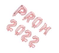 HOMOBABE 8 Pièces Ballons Aluminium pour Décoration Fête de Remise de Diplôme Lettres et Chiffres Rose Doré Accessoires pour et Photographie
