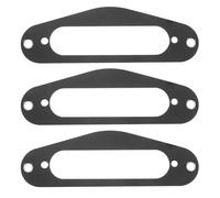 HOMOBABE Anneaux de Montage Lot de 3 Pièces pour Micro Single Coil Tl Style Noir en Celluloïd Accessoires Guitare Électrique pour Guitaristes et Luthiers