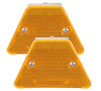 HOMOBABE Balises de Signalisation Routière Identification Facile Haute Visibilité Lot de 2 en Polycarbonate et Fer Deux Côtés Route