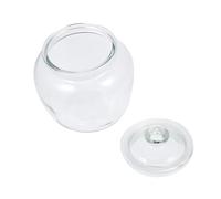 HOMOBABE Bocal à Cornichons en Verre 1250 Ml Transparent, Pot de Conservation Hermétique Multifonction, Récipient de Stockage Alimentaire Cuisine Maison