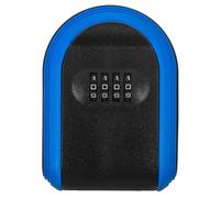 HOMOBABE Boîte à Clés Murale Extérieure Code à 4 Chiffres Réinitialisable, Plastique Résistant, Couleur Bleue, 1 Pièce, Coffre-Fort Sécurisé pour Maison et Bureau, Rangement Pratique