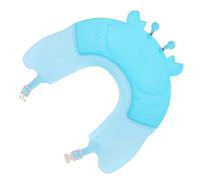HOMOBABE Bonnet de Bain pour Garçon Fille Silicone Chapeau de Shampooing Design Crabe Ajustable pour Bébés et Tout Petits Protection des Yeux Oreilles Lors Bain Couleur Bleue