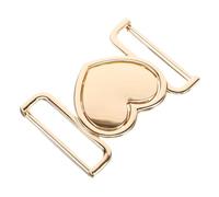 HOMOBABE Boucle Métallique pour Manteau en Métal Or Cœur Facile à Ouvrir Multi-fonction Élégante pour Événements Formels et Occasions de Loisirs