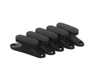 HOMOBABE Clips de Fixation à Vis Accessoires Universels 5pcs en Plastique Noir pour Étui Sécurisé, Instrument Lors de Performances et Voyages pour de Violon et Alto