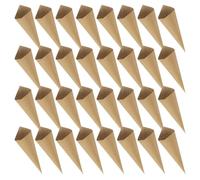 HOMOBABE Cônes en Papier Kraft 120 Pièces, Cornets pour Confettis Mariage, Cônes Bouquet de Fleurs Papier Crépon, Décoration Fête et Présents Invités