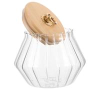 HOMOBABE Conteneurs en Verre Couvercle pour Lessive Poudre Accessoires Cuisine Rustique Pots de Conservation pour Buanderie et Sèche-Linge