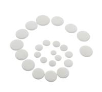 HOMOBABE Coussins de Basson en Peau de Mouton Blanc, Lot de 24 Pièces Joint Étanche et Utilisation Facile pour Accessoires de Basson Couleur Aléatoire