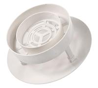 HOMOBABE Couverture Anti-pluie en Pvc Blanc pour Ventilation de Toit, Chapeau de Cheminée Forte Stabilité et Serrage Solide, Protection Étanche pour Toiture