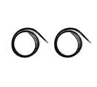 HOMOBABE Crin de Cheval Noir pour Archet de Viole D'amour, Accessoire Sûr et Doux pour Réparation, 2 Pièces pour Accessoires de Coiffure Musicale