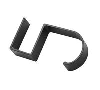 HOMOBABE Crochet de Bureau Portable en Alliage D'aluminium Noir, Solution de Rangement Sécurisée pour Paquet D'école et Bureau, Design Simple et Courbé, pour Table