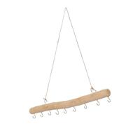HOMOBABE Crochet Mural en Bois Flottant 40 CM Porte-Manteau Robuste en Bois Naturel Cintre Mural Décoratif pour Vêtements et Chapeaux pour Maison et Organisation Intérieure