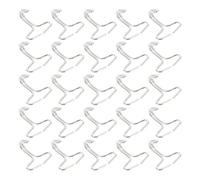 HOMOBABE Crochets de Siège Auto Lot de 100 en Fer Argenté Installation Simple Haute Précision, pour Rangement Pratique et Fixation de Coussin Voiture