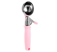 HOMOBABE Cuillère à Dessert en Acier Inoxydable Pp Bord Arrondi, Cuillère à Glace Facile à Nettoyer et Transporter Ambiance Estivale Bar Bureau
