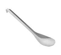 HOMOBABE Cuillère Perforée en Acier Inoxydable Long Manche Ergonomique Petite Cuillère à Fentes Cuisine et Service Ustensile Solide pour Maison Restaurant et Banquet Polyvalente