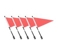 HOMOBABE de Drapeaux de Sécurité Faciles à Installer Nettoyer 5 Ensembles en Polyester et Métal Accessoires de Cyclisme pour Guidon de Vélo Garçon et Filles pour Vélo et Tricycle