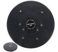 HOMOBABE Disque de Torsion Fitness Noir en PP Plateforme Rotative Stable pour Exercice Abdominal et Brûle-Calories, Équipement pour Entraînement à Domicile