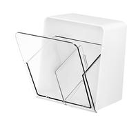 HOMOBABE Distributeur De -tiges Porte-Boules De Coton Boîte De Rangement à Deux Compartiments pour Maquillage Bureau Et Salle De Bain