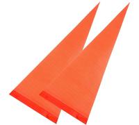 HOMOBABE Drapeau de Sécurité Vélo pour Garçon et Filles Haute Visibilité Orange en PVC 2 Pièces Accessoire Cyclisme Résistant Ne Tombe Pas Facilement
