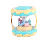 HOMOBABE Educatif Lumineux Tambour à Main Carrousel pour Garçon Fille avec Musique et Lumières sans Piles Éveil Précoce de Qualité Design Attrayant et Sécurisé Couleur Couleur Aléatoire