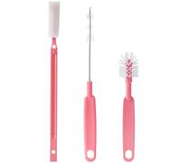 HOMOBABE Ensemble de Goupillons pour Bouteilles Brosse Flexible en Nylon Abs, Crochet Suspendu, pour Nettoyer Pailles et Verres Facilement