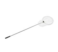 HOMOBABE Épuisette Télescopique en Acier Inoxydable Manche Extensible, Filet Blanc pour Attraper Insectes et Papillons Lors D'expériences Biologiques