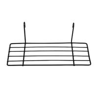 HOMOBABE Étagère Murale en Fer Noir 25x10cm Design Emboîtable et Empilable, Panier de Rangement Fil Métallique Cuisine ou Salle de Bain