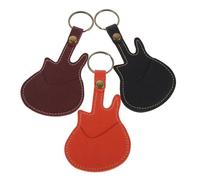 HOMOBABE Étui à Médiators en PU Léger 3 Pièces Porte-clés Pratique et Design Élégant pour Accessoires Guitare, Rangement Rapide et Portable pour Guitaristes