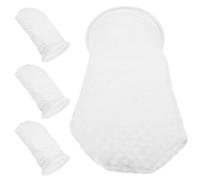 HOMOBABE Filtre d'Aquarium Chaussettes 3D en Polypropylène Lot de 4, Adaptées la Filtration des Déchets Aquariums d'eau Salée et Douce, Motif Alvéolé, 10 CM