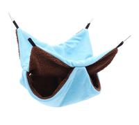HOMOBABE Hamac De Repos pour Écureuil en Coton Double Couche - Lit Suspendu pour Rongeurs Et Perroquets - Nid Suspendu pour Animaux De Compagnie - Refuge Sûr Et Chaud - Accessoire De