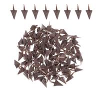 HOMOBABE Inserts Plastique Bec de Canard 100 Pièces 11X20 MM Couleur Café Matériau Sûr pour Projets DIY de Peluches et Figurines Animales