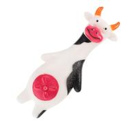 HOMOBABE Jouet à Mâcher Latex Squeaky Forme De Vache pour Chiens Jouet Interactif Résistant Aux Morsures pour Chiens De Toutes Améliore La Santé Mentale Et Préserve Vos Meubles